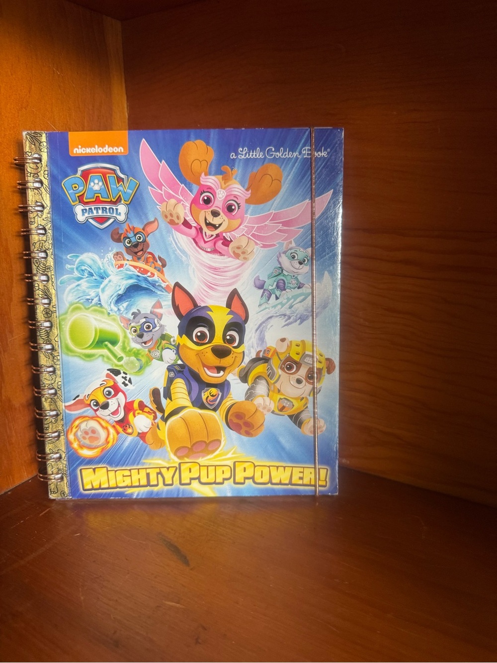 Paw Patrol Mighty Pup Power Spiral Notebook - Blue